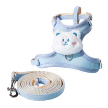 猫咪牵引绳可调节遛猫绳子可爱幼猫外出专用胸背带小型犬宠物用品6.1元