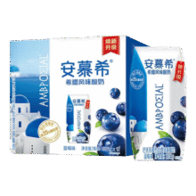 安慕希 希腊风味 酸奶 3.1g蛋白质利乐钻205g 蓝莓味 12盒42.7元（需领券）