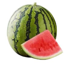 臻选 脆甜麒麟瓜西瓜 新鲜水果薄皮红沙瓤 手剥撕8424美都大果现摘5-6斤*1件13.41元（需领券）