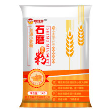 豫娃娃石磨面粉笨面粉小麦粉无添加家用面食通用中高筋面粉20.4元 (券后省3.4)