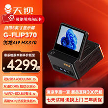 天钡 G-FLIP370迷你主机 锐龙AI9高性能HX370电脑台式机高算力电竞游戏便携MINI券后4299元