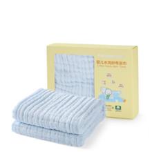 全棉时代 婴儿浴巾6层水洗纱布浴巾 宝宝纯棉毛巾礼盒 蓝色95*95cm45.15元