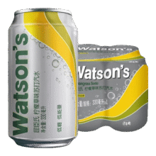屈臣氏（Watsons）苏打汽水气泡水饮料8罐促销装 柠檬草330ml*8罐28.9元 (券后省5,月销1000+)