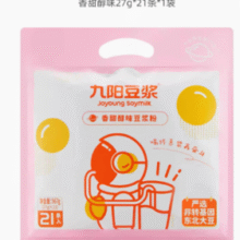 富含植物蛋白！九阳豆浆 经典原味豆浆粉 25克*21条￥21.11 5.3折