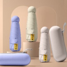 Jidaocook 胶囊太阳伞晴雨两用 五折6骨-梧桐米12.6元