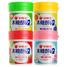 好丽友 木糖醇多口味无糖口香糖 101蜜桃花香味 100g*3+30g*2 大包装批发32元