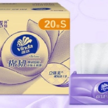 维达 棉韧立体美抽纸 3层、90抽、20包  *4件117.6元（合29.4元/件）