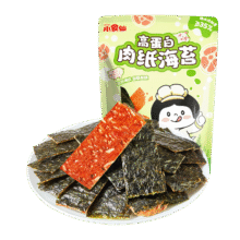 PLUS会员：良品铺子高蛋白肉纸海苔40g儿童零食 猪肉海苔酥6.14元