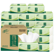 清风 抽纸茶臻3层110抽24包整箱合26.89元/件（拍三件）实付80.66元