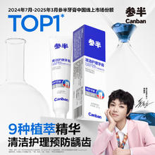 参半 清洁护理牙膏冬青薄荷味90g3.9元