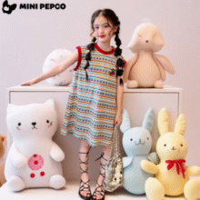 2025年夏季新款！Mini PEPCO 小猪班纳 女童彩虹跳色背心裙连衣裙（90-160cm）￥19.90 5.0折