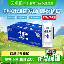 君乐宝 开啡尔 风味发酵乳 200g×24盒 原味