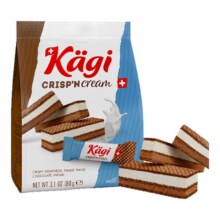 瑞士进口kagi卡奇牛奶巧克力纯可可脂夹心威化饼干办公室小零食37.9元