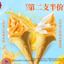 美团到店 肯德基 【第二支半价】2支九珍果汁风味花筒 多店可用原价16元 现价12元/2支