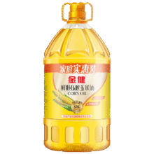 plus会员:金健食用油 非转基因压榨鲜胚玉米油6.18L 富含植物甾醇193.56元（合48.39元/件）