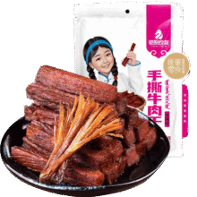 草原良友 风干牛肉干250g（6成干）香辣味24.93元包邮（需试用）