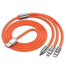 机客数据 通用加粗 【橙色】极客一拖三 1.2米1元