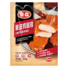 Tyson 泰森 奥尔良脆皮鸡腿排1斤65.58元（合21.86元/件）