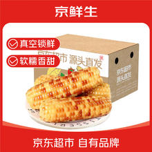 京鲜生 云南小花糯玉米净重4斤 单根100g+蔬菜减脂代餐券后16.9元