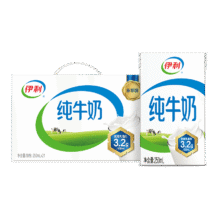 伊利 全脂纯牛奶 250ml*21盒 × 2件74元（需领券，合37元/件）(微信小程序购买)