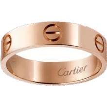 卡地亚（Cartier）戒指男女 宽版玫瑰金LOVE系列戒指5.5mm毫米6999元