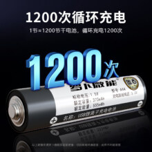 罗卜微能  usb智能快充固态7号电池 2节装16.9元（合8.45元/件）