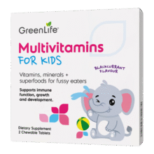 换购价、京东PLUS:GreenLife 儿童复合维生素 2粒9.9元