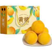 骑猴赶马 新鲜黄桃 5斤【单果100-110g】净重4.5斤17.72元（需领券）