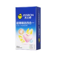 88VIP会员：jissbon 杰士邦 超薄精选四合一安全套 24只券后10.05元
