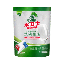 PLUS包邮：水卫士洗碗机专用洗碗凝珠 洗碗机洗涤剂闪电珠 试用装12g*3颗水卫仕0.9元(需换购)