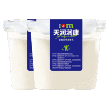 天润 风味发酵乳 1kg*2桶43.9元（需领券）
