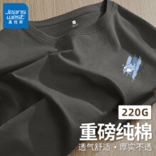真维斯 夏季爆款 220g重磅纯棉短袖*219.9元包邮/件（需拍2件+凑单）