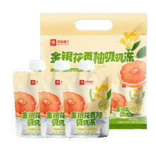 良品铺子 金银花西柚 吸吸果冻 400g5.84元包邮（需试用）