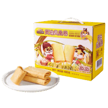 三只松鼠 黄油凤凰卷 480g、40小包18.9元包邮（需试用）