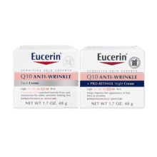 Eucerin优色林 辅酶Q10抗皱保湿清爽不油腻早晚霜节日礼物 48g 早霜+晚霜155.7元 (券后省50)