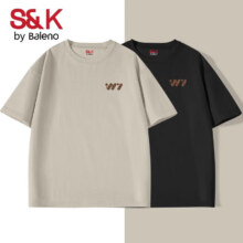 baleno 班尼路 S&K系列 oversize风圆领短袖 100%纯棉合29.9元/件