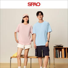 SPAO 100%纯棉T恤 亲肤透气 男女同款（任选2件）24.5元（需买2件，需用券）