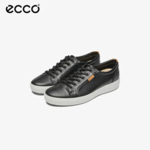 爱步（ECCO）男士休闲鞋 时尚板鞋 平底耐磨 牛皮舒适 柔酷7号 黑色 42779元 (券后省50)