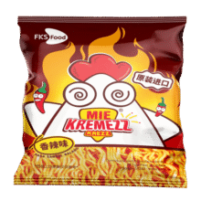 临期：MIE KREMEZZ 香辣味小鸡干脆面（油炸方便面） 18g*109.9元（合4.95元/件）
