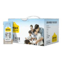 认养一头牛 全脂 250ml 纯牛奶 3.3g蛋白质 24盒53.81元