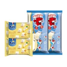 法国奶酪大佬！KIRI 凯芮 甜心小酪78g*2袋+乐芝牛芝士小食 125g*2袋￥45.90 3.1折