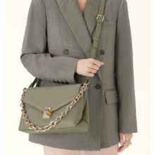 FURLA 芙拉 MERIDIANA牛皮女士斜挎包 中号 绿色2495元