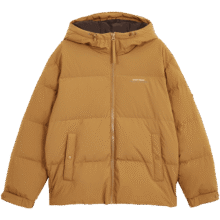 杰克·琼斯（JACK&JONES）男装秋冬字母刺绣保暖纯色短款连帽男士羽绒服蓬松鸭绒服外套男 F09 橡胶棕 M 175475.2元