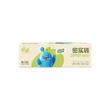 首购：悦适 双夹链加厚 食品级 保鲜袋中号25只（18*20cm）4.62元包邮（需试用）