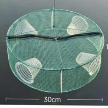 新款加厚鱼笼捕虾网  鱼虾笼小四嘴直径30cm【无赠品】5.9元（需领券）