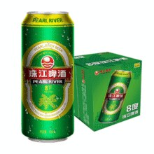 珠江啤酒 8度清爽啤酒 绿金罐500ml*12罐￥21.42 3.1折