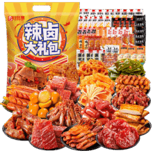 比比赞 辣卤大礼包 休闲零食 袋装 680g*60包18.9元
