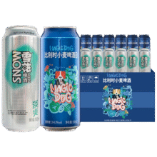 首购礼金：雪花 啤酒 500ml 12罐 淡爽500ml6罐+雪花定制精酿500ml6罐 组合装14.9元