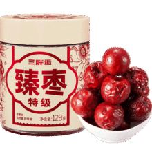 三胖蛋红枣128g罐装 孕妇零食蜜饯果干 新疆特产 煮粥煲汤补气血39.8元 (券后省0.9,月销2000+)