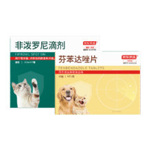 京东京造 猫体内外驱虫套装 非泼罗尼3支+芬苯达唑6粒耳螨虱子跳蚤蛔虫蜱虫29.9元